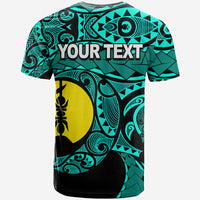 Custom New Caledonia T Shirt Turquoise Color LT6 - Polynesian Pride