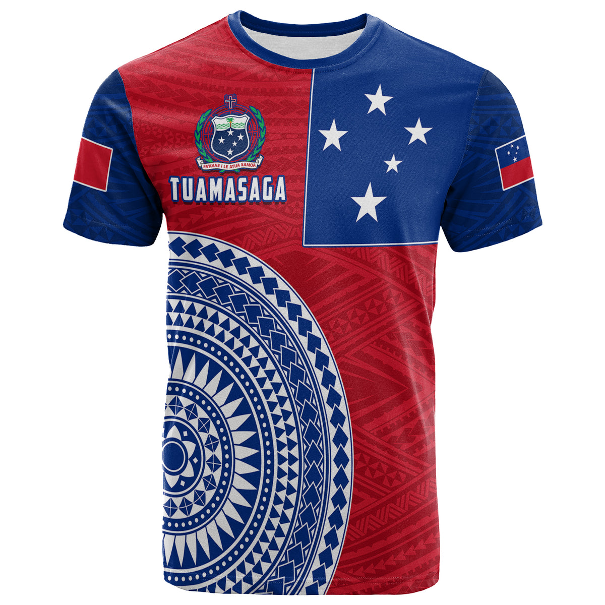 Custom Tuamasaga Samoa T Shirt Polynesian Pattern LT13 - Polynesian Pride