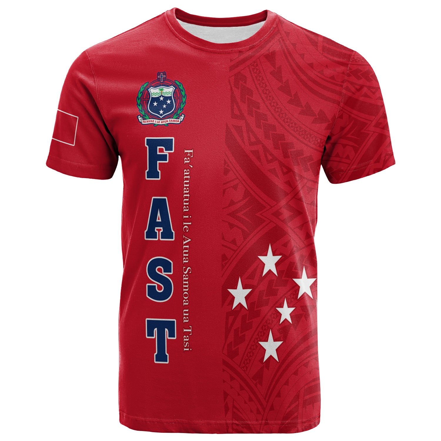 F.A.S.T Samoa T Shirt We Ready Polynesian Samoan LT13 Unisex Red - Polynesian Pride