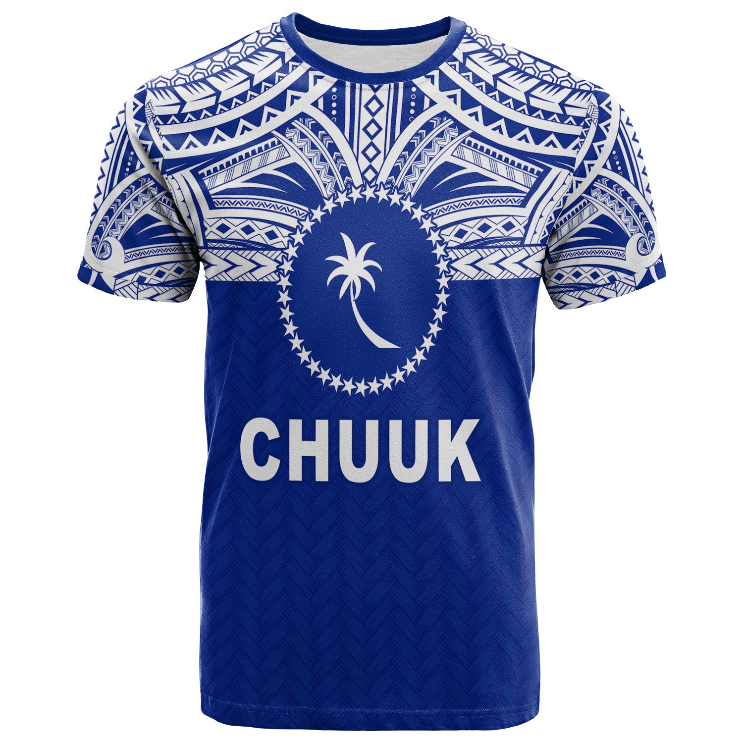 Chuuk Flag T Shirt Micronesia Style Blue LT13 Unisex Blue - Polynesian Pride