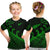 New Zealand Rugby Maori T Shirt Kid Silver Fern Koru Vibes - Green LT8 - Polynesian Pride