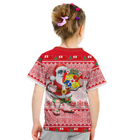 Tonga Christmas T Shirt Kid Cool Santa Claus LT6 - Polynesian Pride