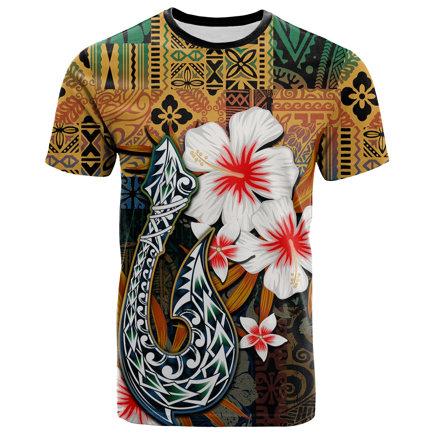 Custom Hawaii Fish Hook T Shirt Style LT6 Unisex Yellow - Polynesian Pride