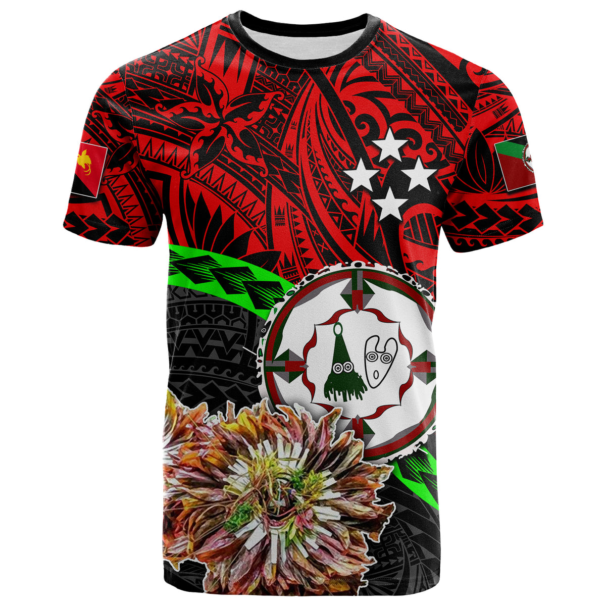 East New Britain Province T Shirt ISUMAMIST LT6 Unisex Red - Polynesian Pride