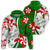 Hawaii Christmas Polynesian Hoodie Turtle Candy AH Unisex White - Polynesian Pride