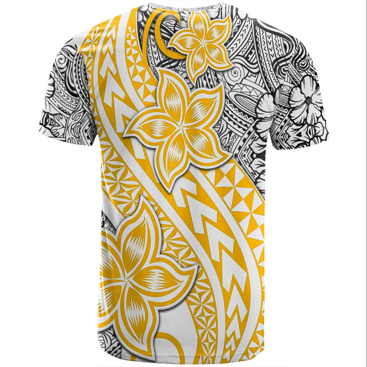 Traditional Polynesian Tribal Tattoo Retro Couple T Shirt Yellow LT9 - Polynesian Pride