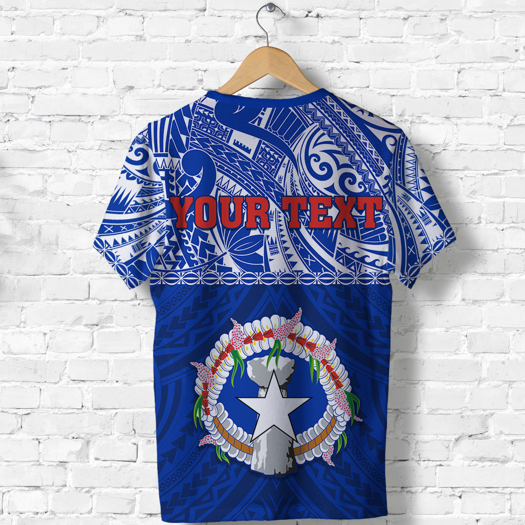 Custom Northern Mariana Islands T Shirt Polynesian CNMI Coat of Arms LT13 - Polynesian Pride