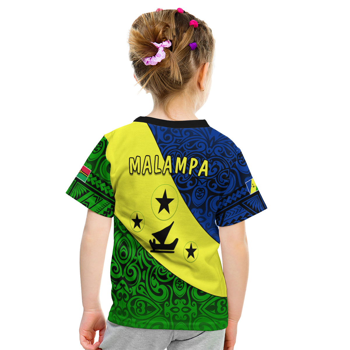 Malampa Province T Shirt Kid Vanuatu Pattern LT13 - Polynesian Pride
