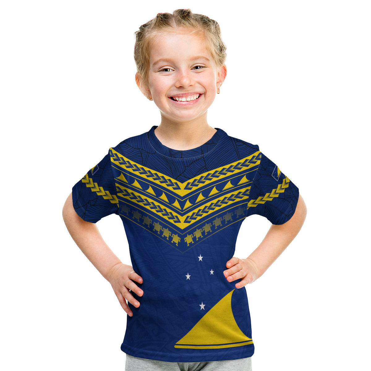 Tokelau Rugby T Shirt Kid Impressive Sport LT13 - Polynesian Pride