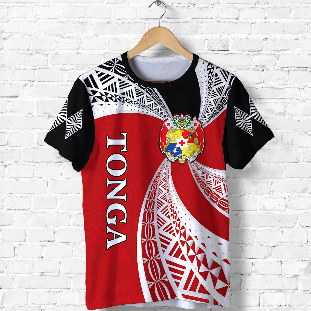 Tonga Distinctive T Shirt Tongan Tapa Pattern LT13 Unisex Red - Polynesian Pride