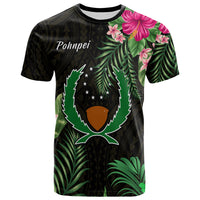 Pohnpei Micronesia Gold T Shirt Tropical Flowers LT13 Unisex Gold - Polynesian Pride