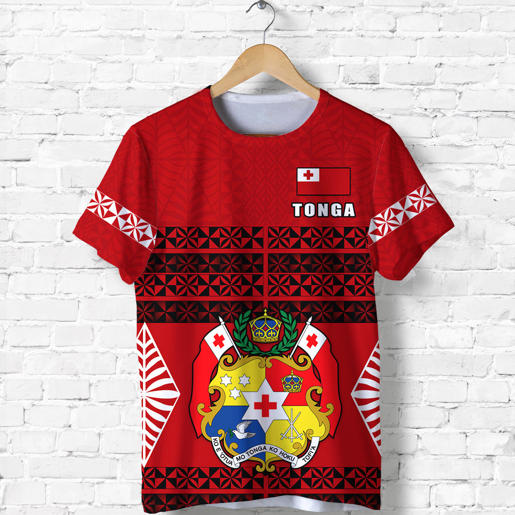 Tonga T Shirt Tongan Pattern LT13 Unisex Red - Polynesian Pride