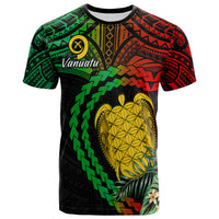 Vanuatu Heart Polynesian T Shirt Turtle Sand Drawings LT13 Unisex Black - Polynesian Pride