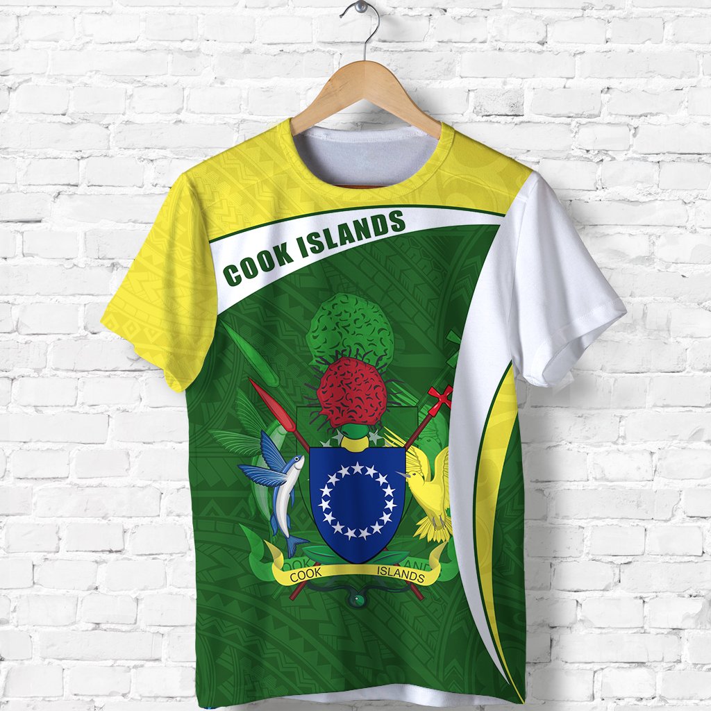 Cook Islands Rugby T Shirt Fresh Lifestyle Unisex Green - Polynesian Pride