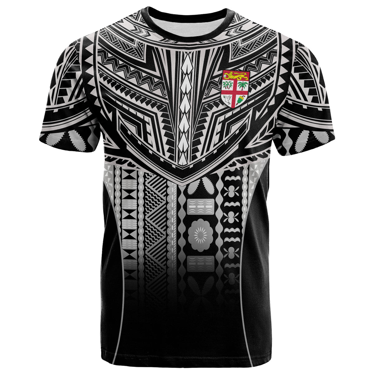 Fiji Faithful T Shirt Version Black LT13 Unisex Black - Polynesian Pride