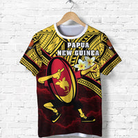 Papua New Guinea Rugby T Shirt Style Dab Trend Unisex Yellow - Polynesian Pride