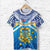 Tuvalu Rugby T Shirt Polynesian Flag Unisex Blue - Polynesian Pride