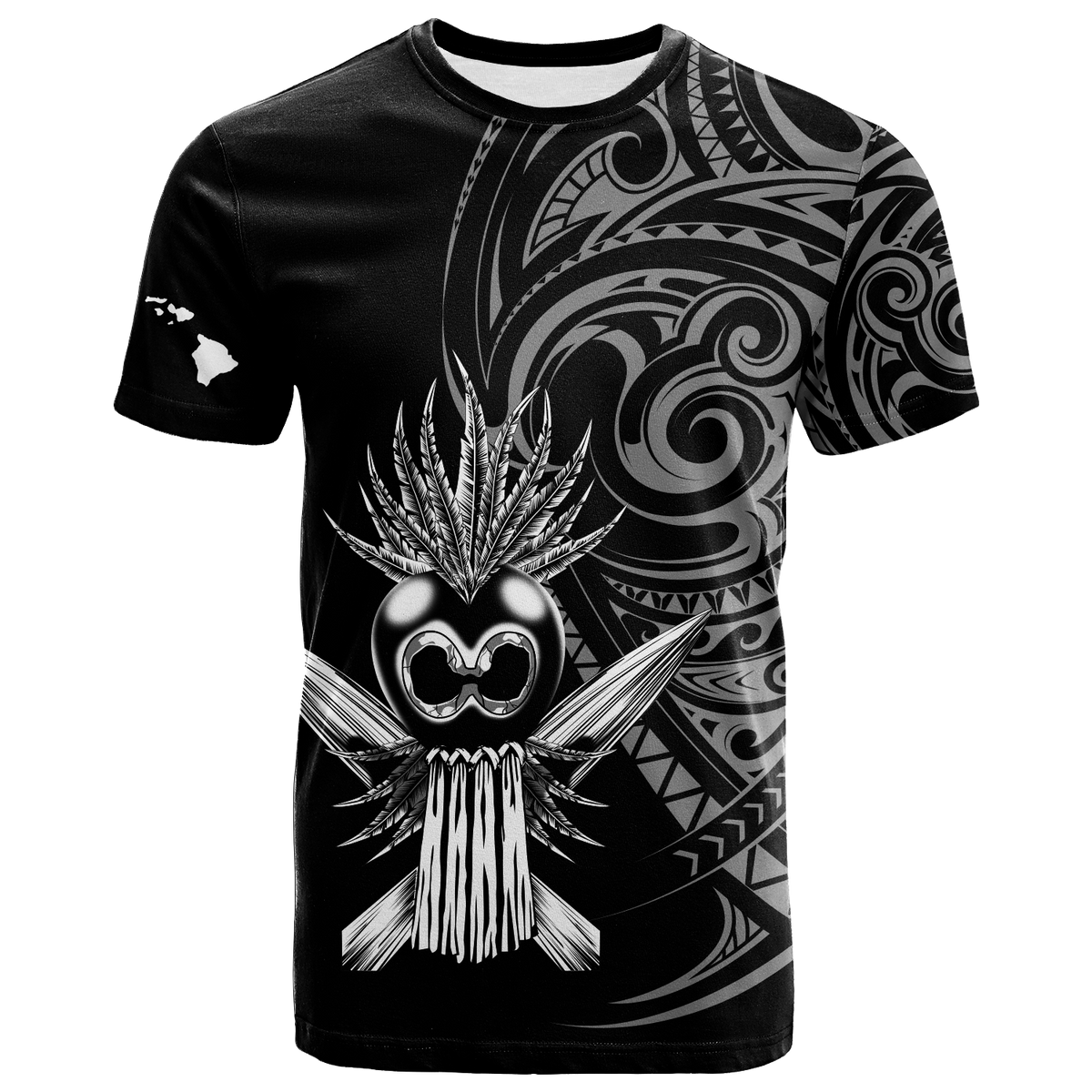 Custom Hawaii Ikaika Warrior T Shirt LT2 - Polynesian Pride