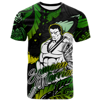 Samoan Warrior Pride Samoa Polynesia T Shirt LT2 BLACK - Polynesian Pride