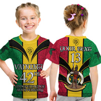 (Custom Text and Number) Vanuatu 1980 T Shirt Vanuatuan Independence Day LT13 - Polynesian Pride