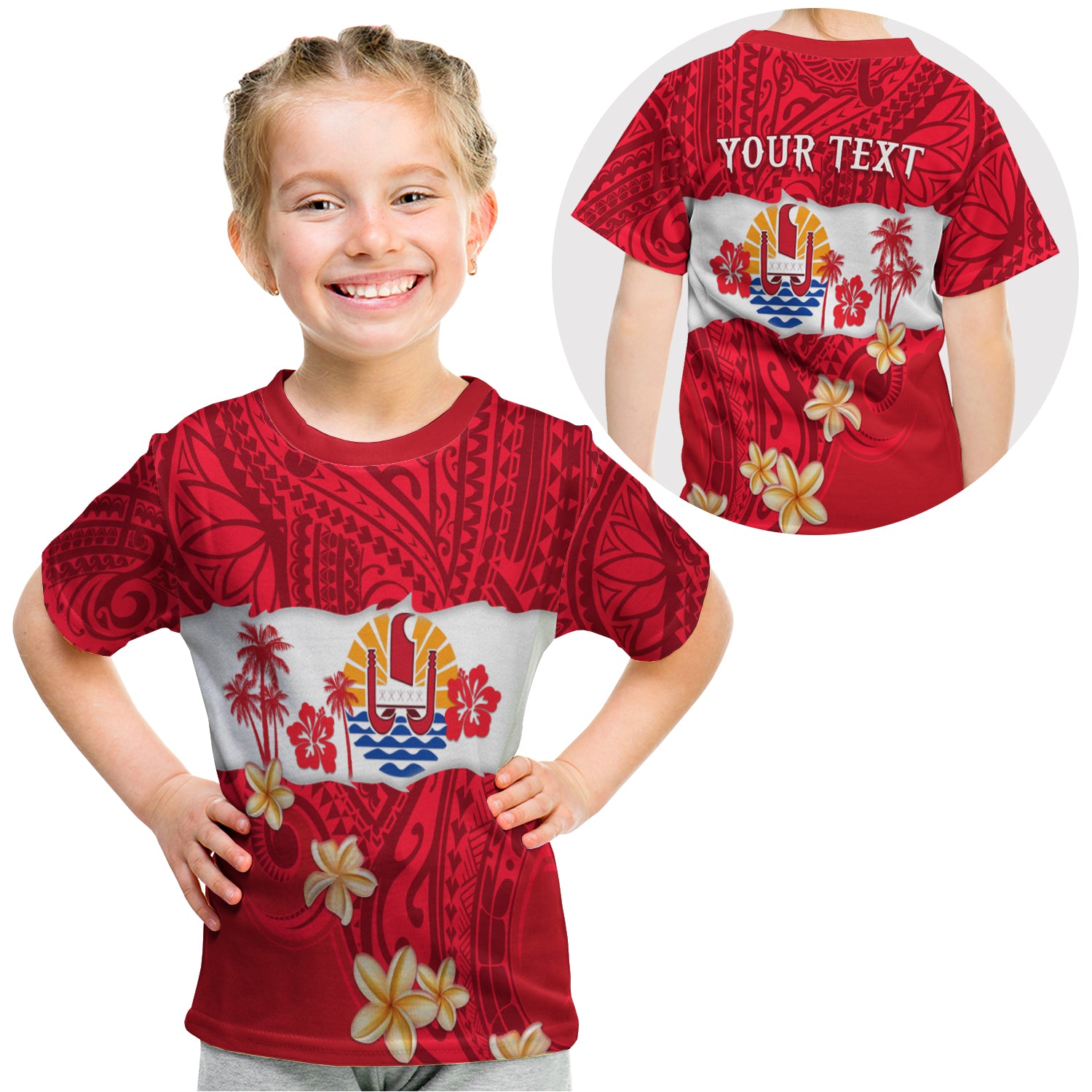 (Custom Personalised) Tahiti Polynesian T Shirt Kid Mythical Destination LT13 - Polynesian Pride