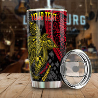 (Custom Personalised) Papua New Guinea Tumbler Raggiana Birds Of Paradise Happy 47th Independence Day LT13 Black - Polynesian Pride