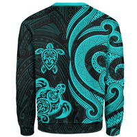 Nauru Sweater - Turquoise Tentacle Turtle - Polynesian Pride