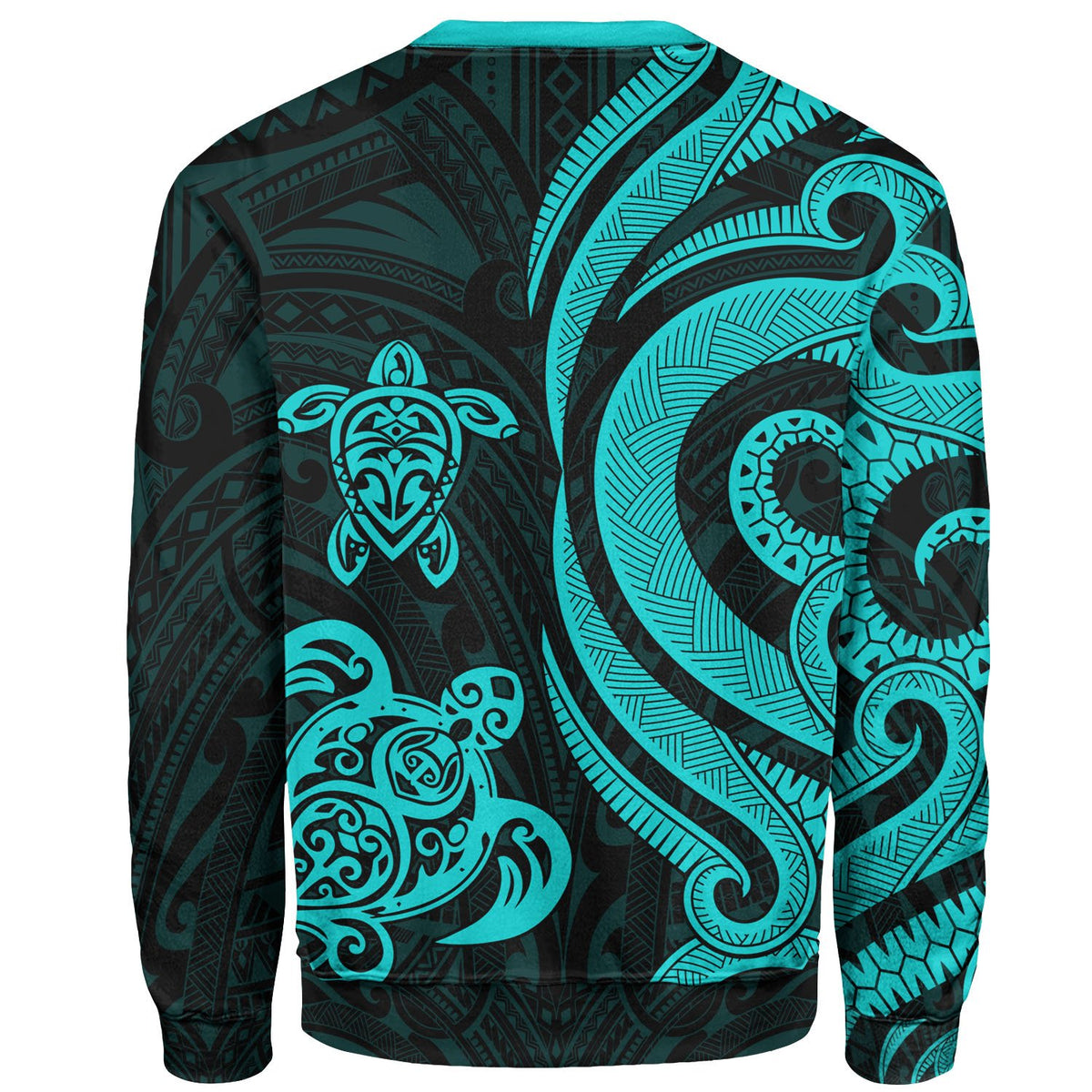 Vanuatu Sweater - Turquoise Tentacle Turtle - Polynesian Pride