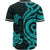 Fiji Baseball Shirt - Turquoise Tentacle Turtle - Polynesian Pride