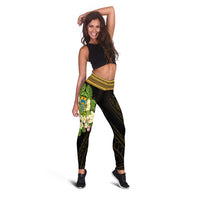 Tuvalu Leggings - Polynesian Gold Patterns Collection - Polynesian Pride