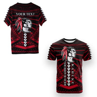 Custom Polynesian Red Raiders T Shirt Kahuku Hawaii School LT13 Unisex Black - Polynesian Pride