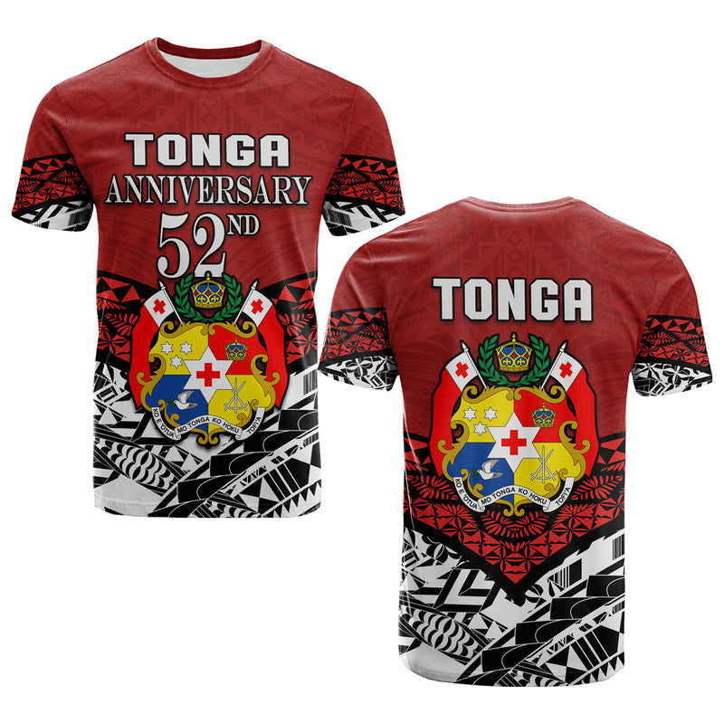 Tonga T Shirt Independence Anniversary Special Version 2022 LT14 Red - Polynesian Pride