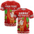 Custom Mele Kalikimaka T Shirt Santa Claus Hawaii Christmas LT13 Unisex Red - Polynesian Pride