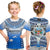 Custom Text And Number Fiji T Shirt KID Kaiviti Fijian Special Tapa Pattern LT14 - Polynesian Pride