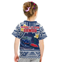 Samoa T Shirt Samoan Plumeria Flowers Mix Polynesian Pattern LT14 - Polynesian Pride