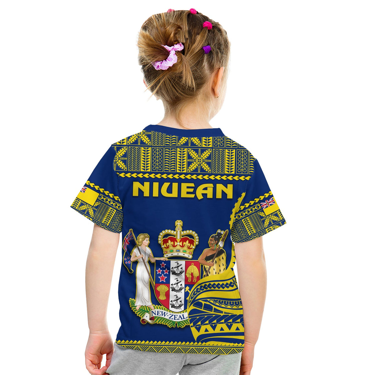 Niue T Shirt Hiapo Mix Polynesian Happy Constitution Day LT14 - Polynesian Pride