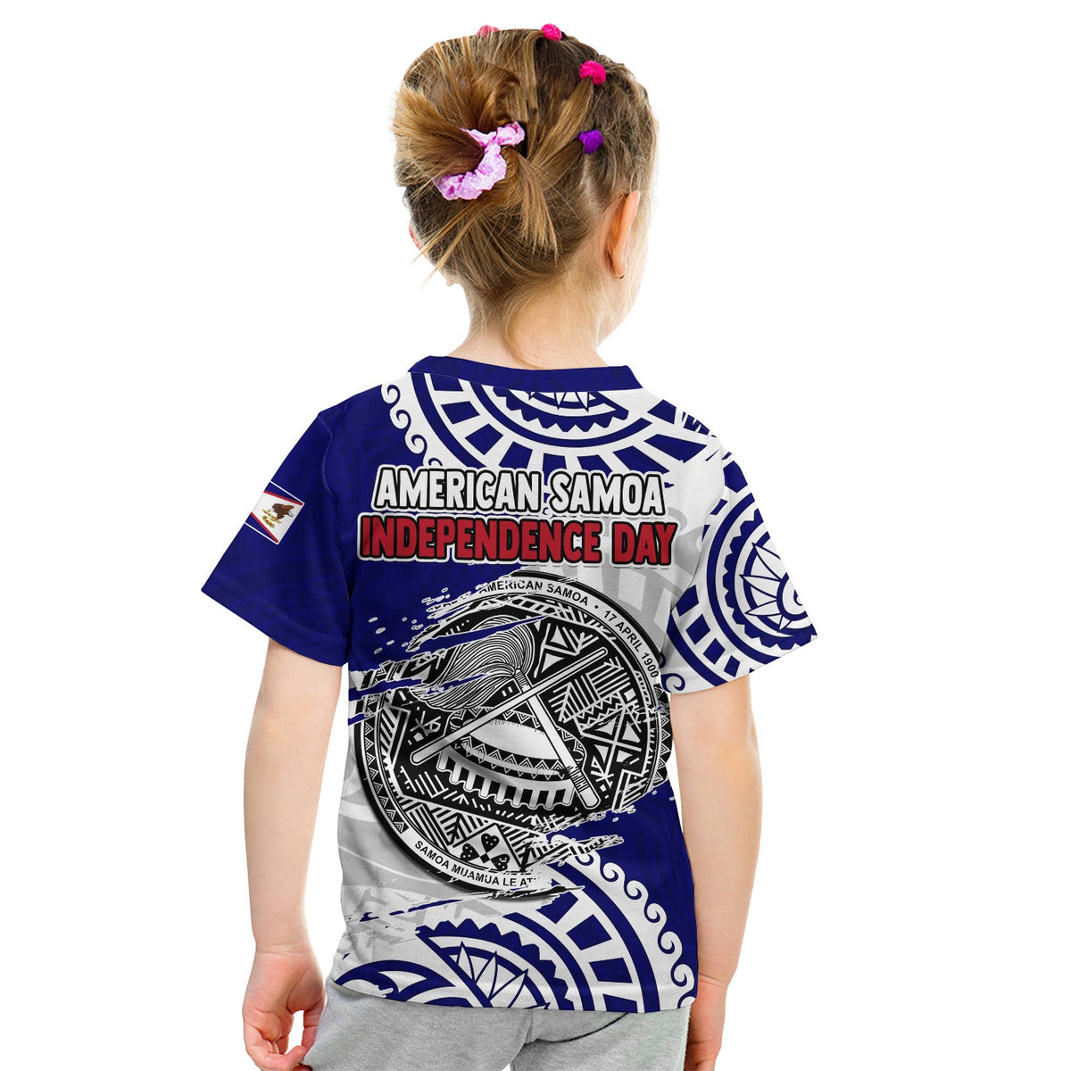 American Samoa Independence Day T Shirt KID Polynesian Special Version LT14 - Polynesian Pride