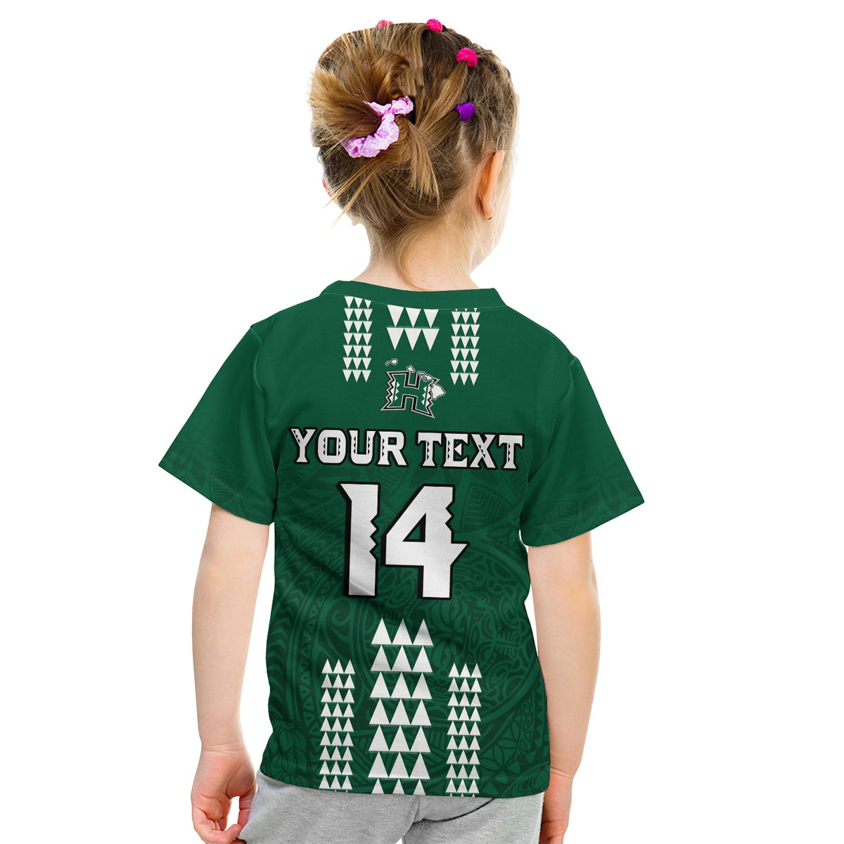 (Custom Text and Number) Hawaii Football T Shirt Kakau Rainbow Warriors Helmet LT14 - Polynesian Pride