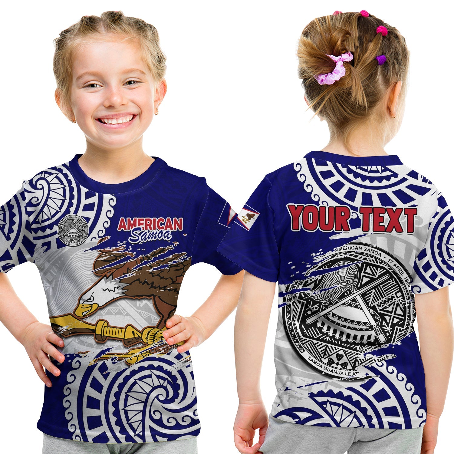 (Custom Personalised) American Samoa Independence Day T Shirt KID Polynesian Special Version LT14 - Polynesian Pride