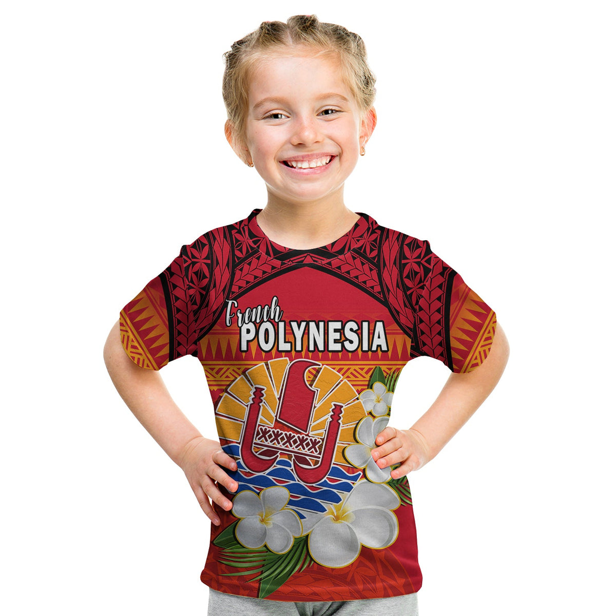 French Polynesia T Shirt Happy Internal Autonomy Day Special Version LT14 Kid Red - Polynesian Pride