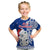 New Zealand Christmas T Shirt KID Hei Tiki Blue Pohutukawa Meri Kirihimete LT14 - Polynesian Pride