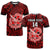 (Custom Text and Number) Hawaii T Shirt Kalani High School Tribal Kakau LT14 Red - Polynesian Pride