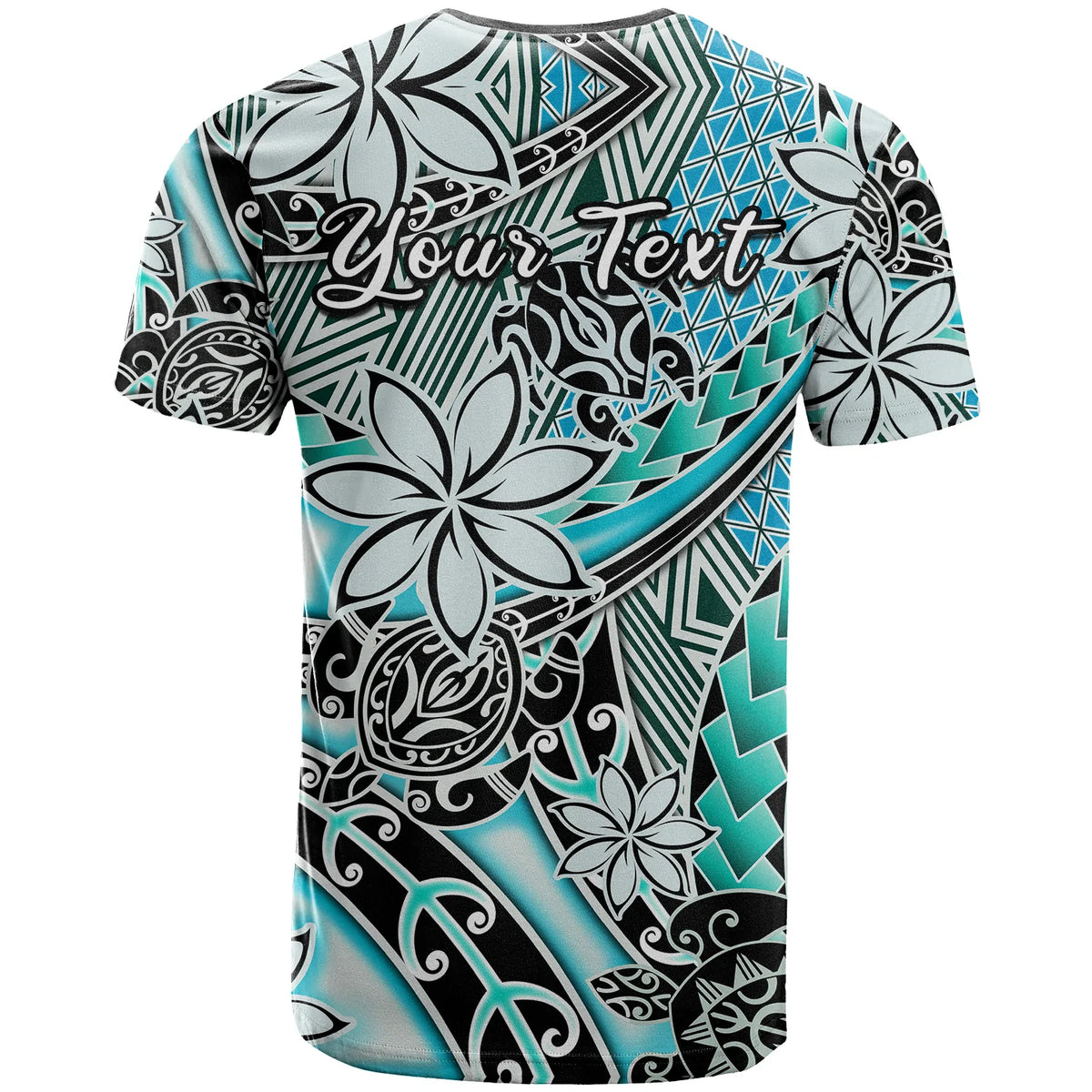 Custom Hawaii T Shirt Tribal Plumeria With Polynesian Turtle Ver.04 LT14 - Polynesian Pride