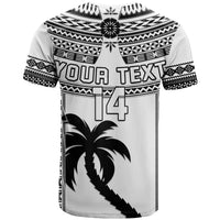 Custom Text and Number Fiji Rugby T Shirt Pacific The Bati Black Fijian Tapa LT14 - Polynesian Pride