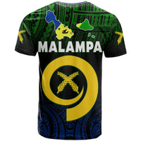 Malampa Province T Shirt Native Canoe Mix Vanuatu Pig Tusk Black Version LT14 - Polynesian Pride