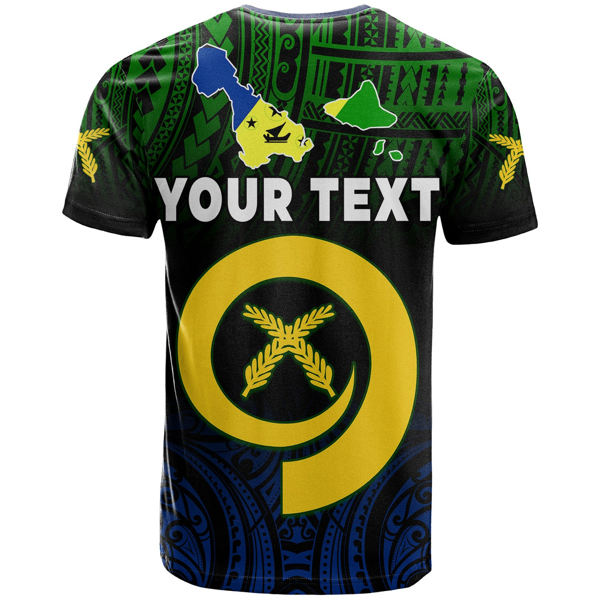 Custom Malampa Province T Shirt Native Canoe Mix Vanuatu Pig Tusk Black Version LT14 - Polynesian Pride