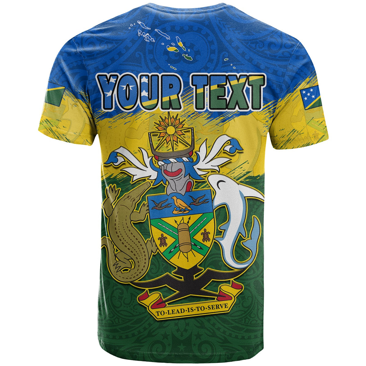 Custom Solomon Islands T Shirt Happy 44th Independence Anniversary Polynesian Pattern LT14 - Polynesian Pride