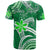 Custom Hawaii Flowers Wave T Shirt Kanaka Maoli Green Polynesian LT13 - Polynesian Pride