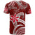 Custom Hawaii Flowers Wave T Shirt Kanaka Maoli Red Polynesian LT13 - Polynesian Pride