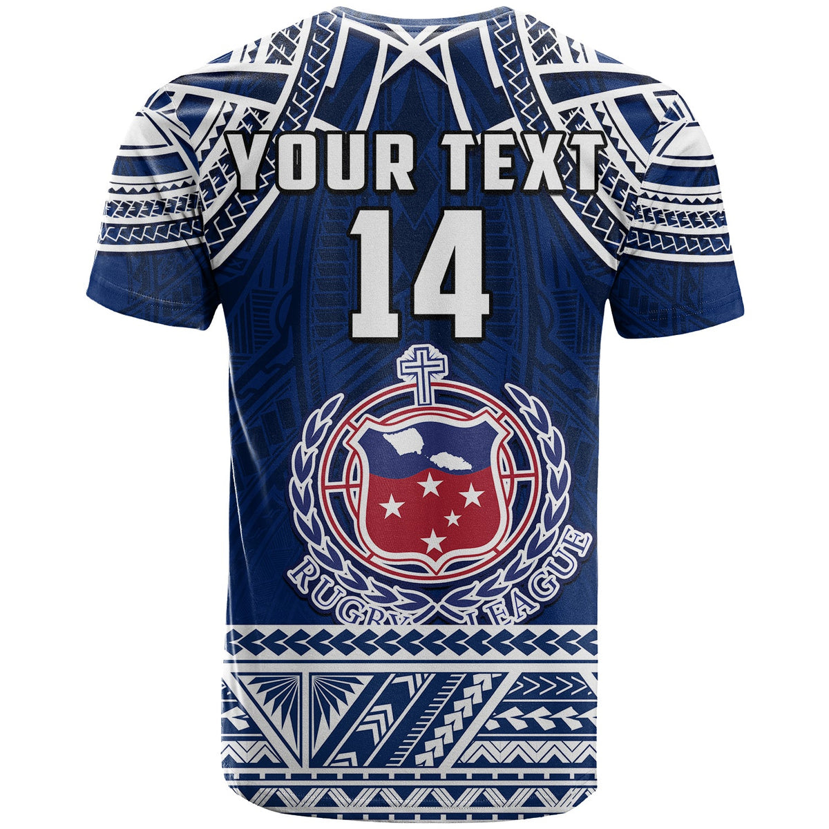(Custom Text and Number) Samoa Rugby T Shirt Toa Samoa Pacific Sporty LT14 - Polynesian Pride